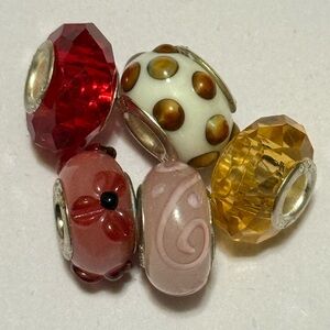 Sterling silver 925 beautiful Charm beads preowned set